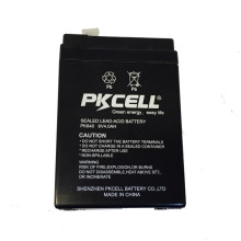 Bateria acidificada ao chumbo selada VRLA da vida de ciclo de PKCELL 6V 4Ah